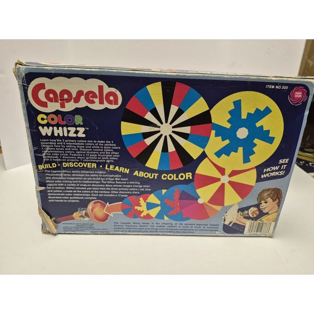 Vintage Capsela Color Whizz PLAY-JOUR 1990s In Box Complete with Instructions.